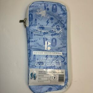 Bruce Bolt Bryan Bros Creator Series Golf Gloves Baby Blue 2-Pack Small NWT